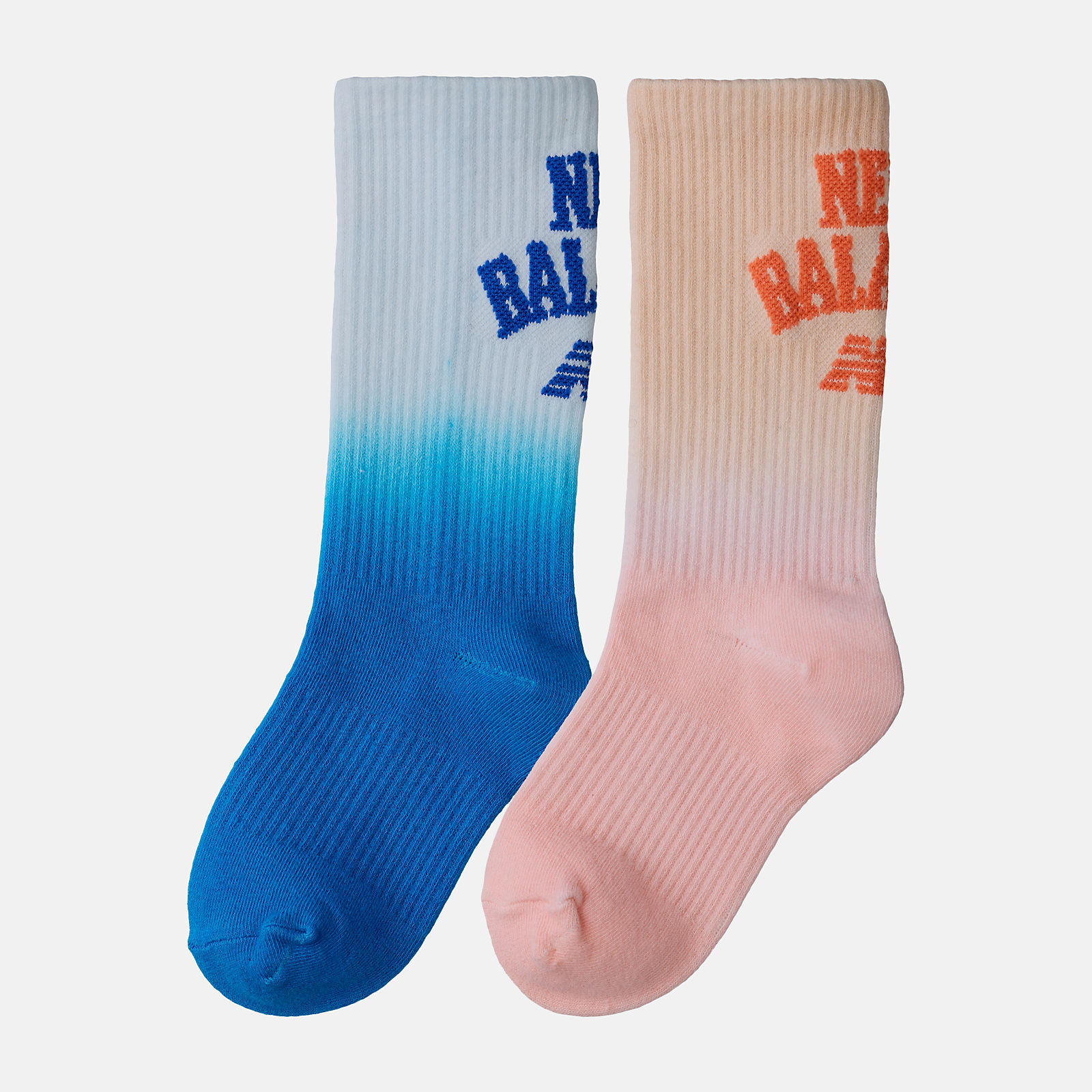 New Balance Kids Tie Dye Crew Socks 2 Pack